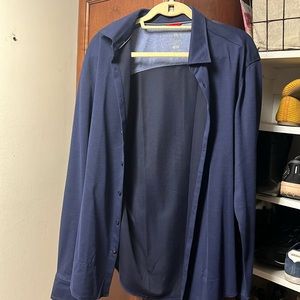 Stone Rose large blue button down